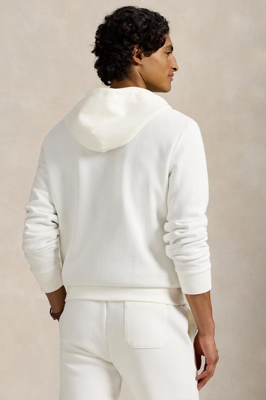26SS 폴로 랄프로렌 더블 니트 후드 집업 710881517083 white - POLO RALPH LAUREN