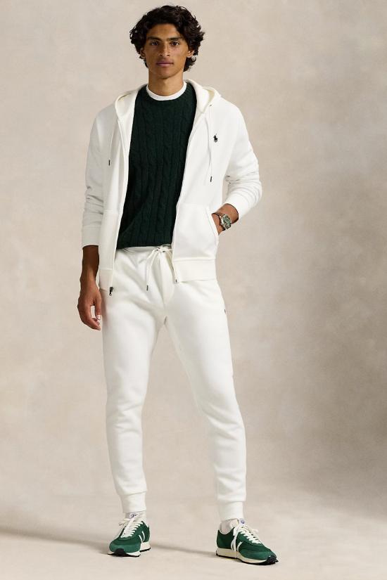 26SS 폴로 랄프로렌 더블 니트 후드 집업 710881517083 white - POLO RALPH LAUREN
