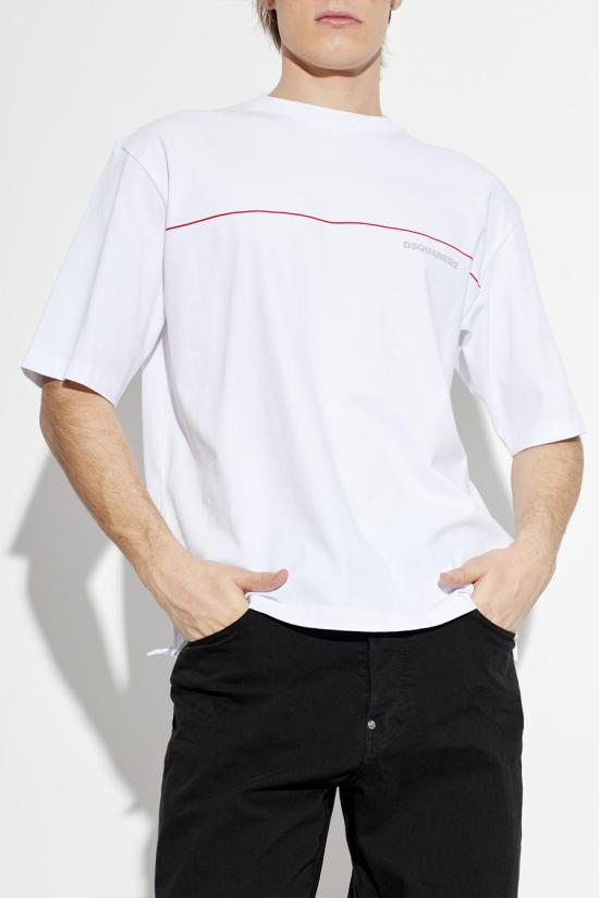 26SS 디스퀘어드2 탑 S71GD1653 D20033100 white - DSQUARED2