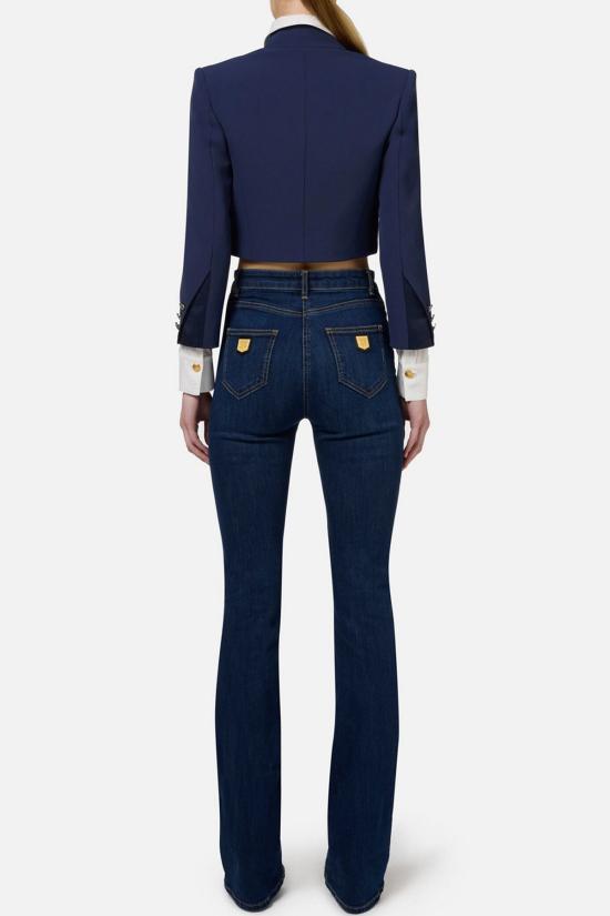  엘리자베타프랜치 데님 팬츠 pj74s46e2v380 104 Denim - ELISABETTA FRANCHI