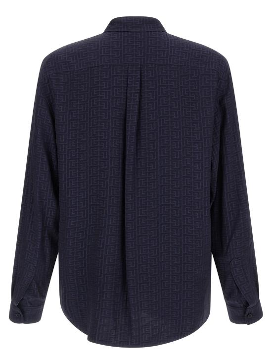  발망 셔츠 LDGH1HS555VI746UB NAVY - BALMAIN
