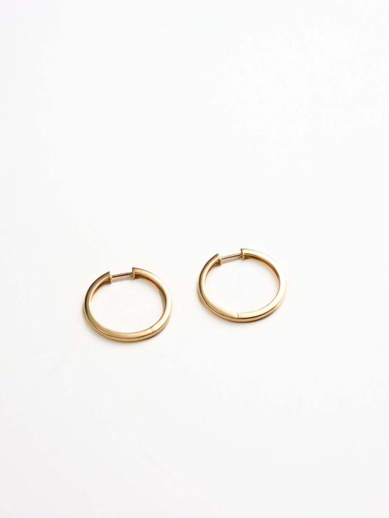  데어 스튜디오 이어링 Their Studios Bailey 25mm 14K 솔리드 골드 후프 귀걸이