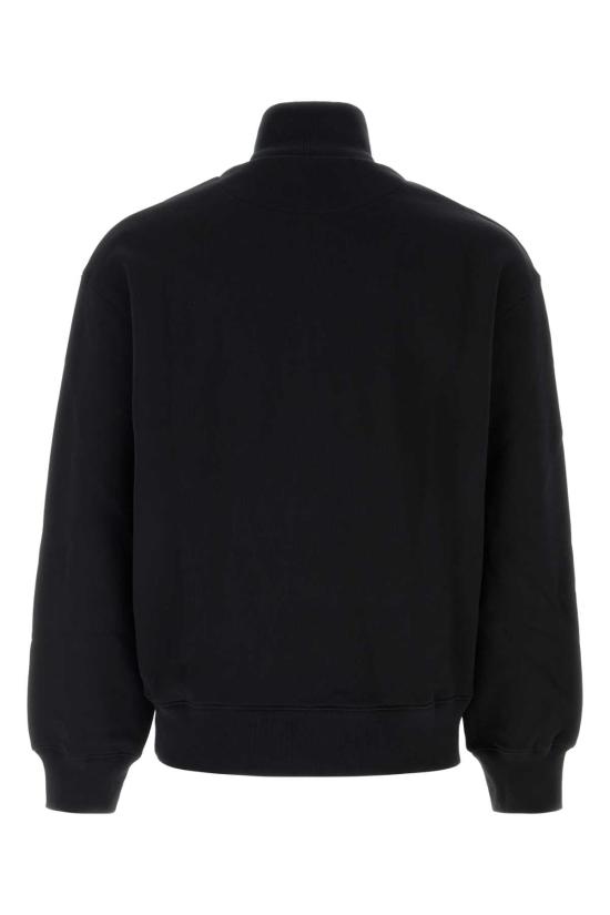 26FW 메종키츠네 폭스 헤드 컴포트 하프 집 스웨트셔츠 PM00305KM0341 P199 BLACK - MAISON KITSUNE