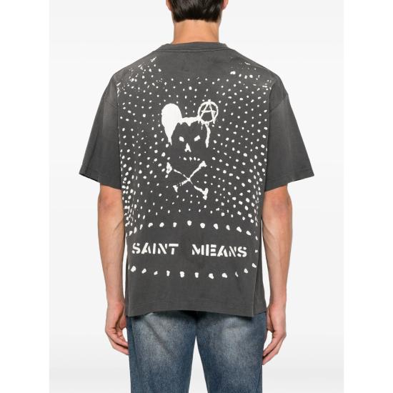 26FW 세인트 미카엘 탑 0000 C50 BLACK GREY WHITE - SAINT MXXXXXX
