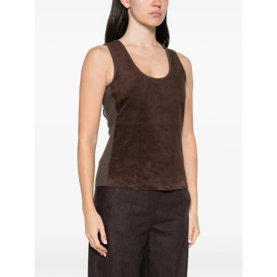 26FW 막스마라 민소매 티셔츠 MXSACCORDO 117F 004 BROWN - MAX MARA