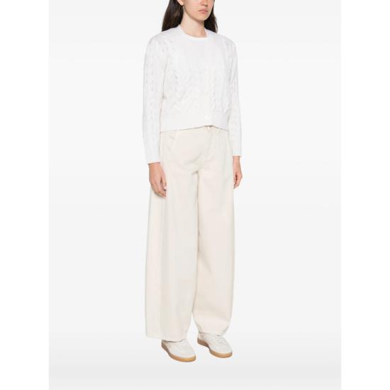 26FW 막스마라 스튜디오 니트웨어 MSTORLI 050F 001 WHITE - MAX MARA STUDIO
