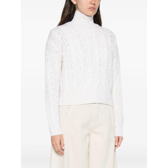 26FW 막스마라 스튜디오 니트웨어 MSTCOSMO 050F 001 WHITE - MAX MARA STUDIO