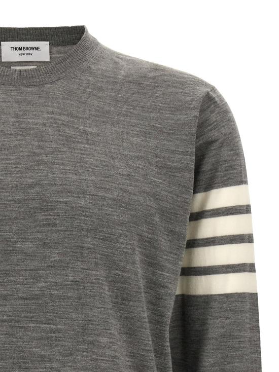  톰브라운 스웨터 LDMKA002AY1014058 GREY - THOM BROWNE