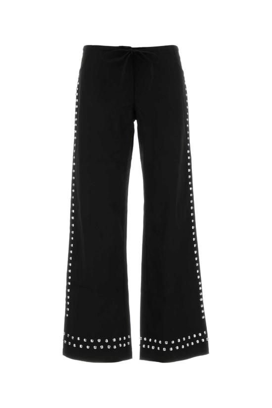 26FW 기마구아스 스트레이트 팬츠 DELYASTUDDEDTROUSERS BLACK