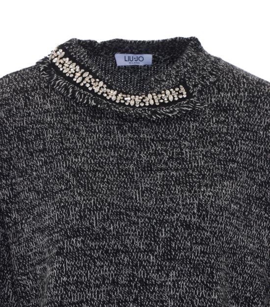 26FW 리우조 스웨터 WF6383MA27S L9288 GREY - LIU JO
