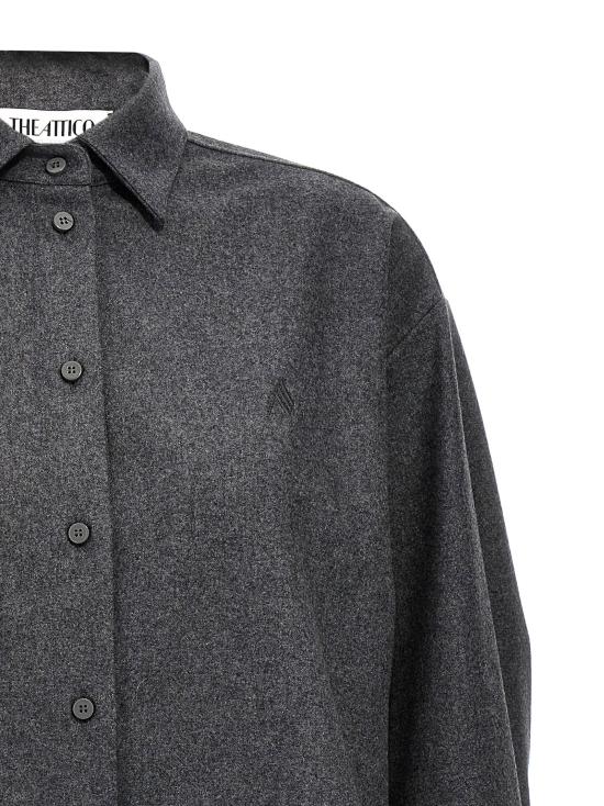  디 아티코 셔츠 LD248WCH14W055084 CHARCOAL - THE ATTICO