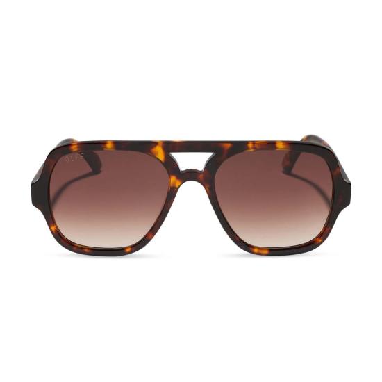  DIFF CHARITABLE EYEWEAR 안경 Diff Charitable Eyewear Layton 선글라스 리치 토터스 브라운 그라데이션