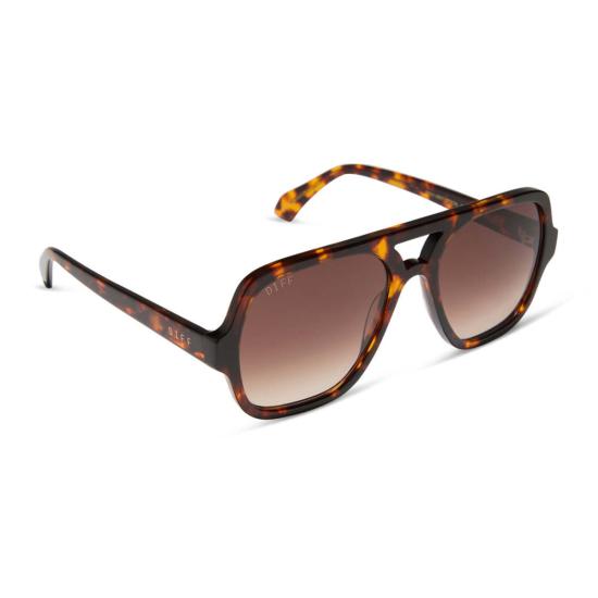  DIFF CHARITABLE EYEWEAR 안경 Diff Charitable Eyewear Layton 선글라스 리치 토터스 브라운 그라데이션 - OTHER BRANDS