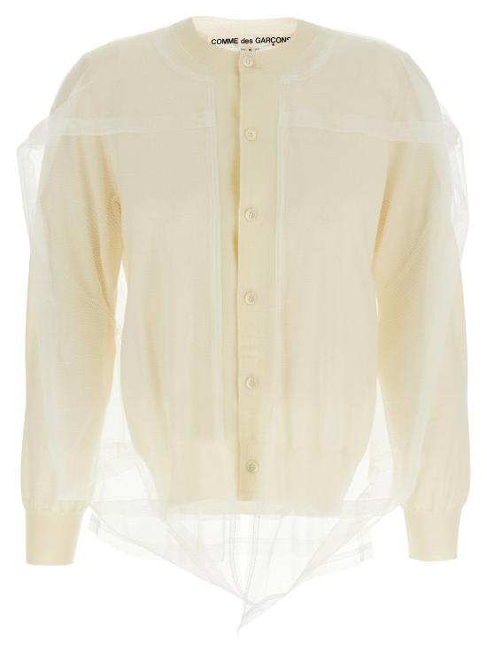  꼼데가르송 가디건 LDGOB0181 IVORY