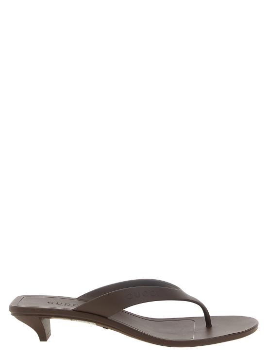 26FW 구찌 비토리아 러버 통 샌들 869626J87002007 Brown