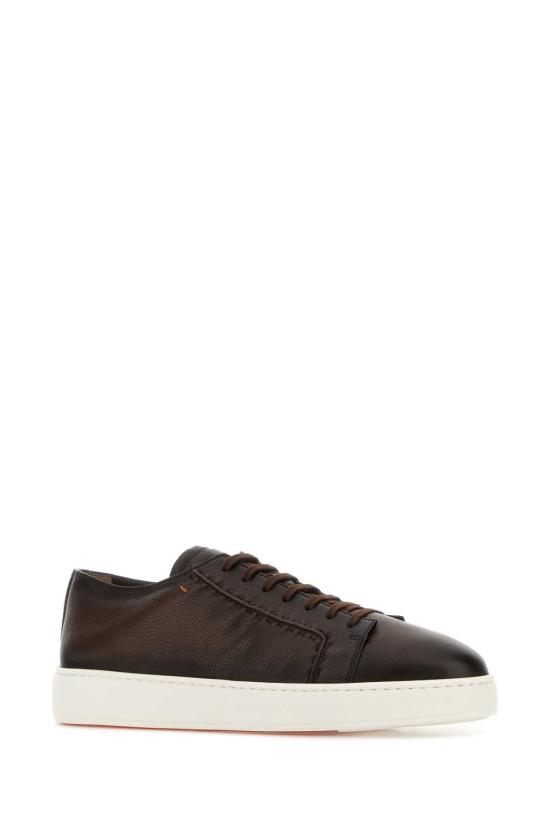 26FW 산토니 스니커즈 MBCD22223BARKEVR T50 BROWN - SANTONI