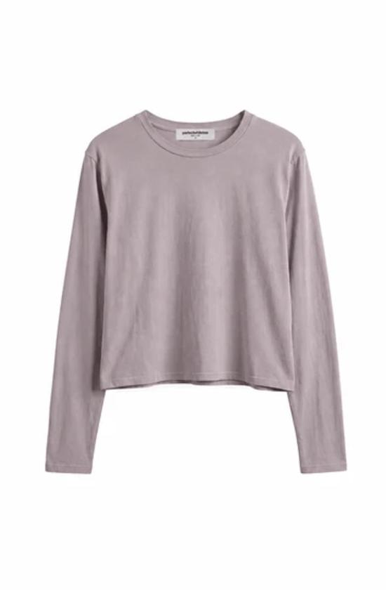  퍼펙트 화이트 티 긴팔 티셔츠 할리 롱 슬리브 티 클라우드 그레이 - PERFECT WHITE TEE