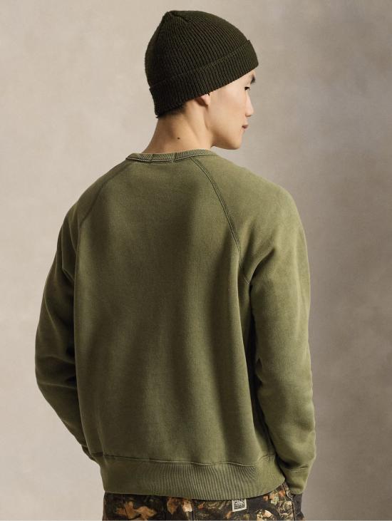 26FW 랄프 로렌 긴팔 티셔츠 펠파 지로콜로 콘 폴로 베어 베르데 - RALPH LAUREN