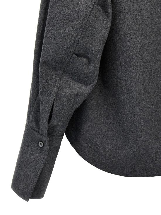 디 아티코 셔츠 LD248WCH14W055084 CHARCOAL - THE ATTICO