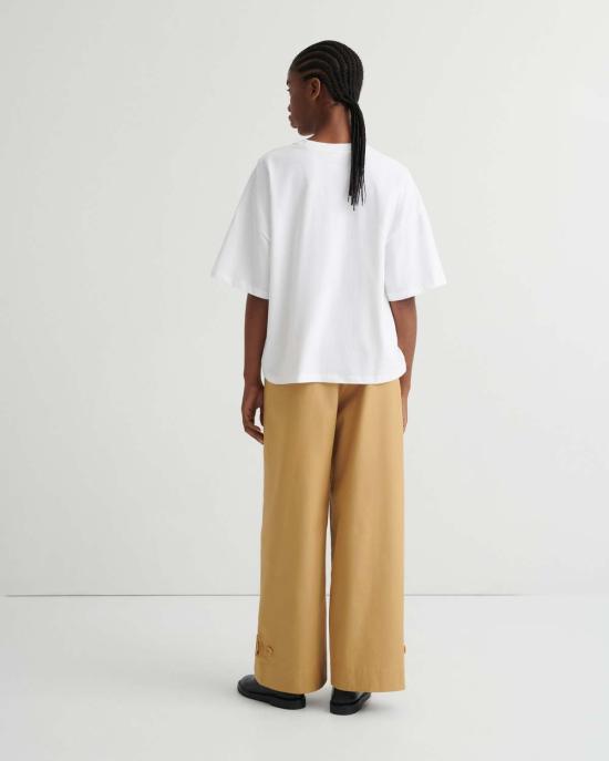  코우토우 반팔 티셔츠 Kowtow 오버사이즈 박시 티셔츠 화이트 - KOWTOW