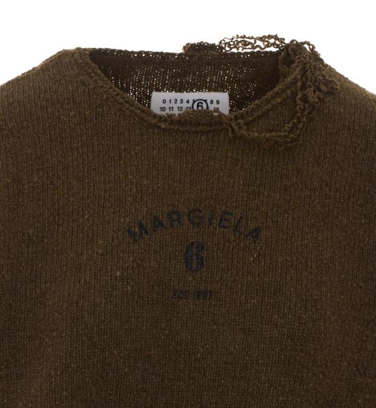26FW MM6 메종마르지엘라 스웨터 S52HL0062 M13283727S GREEN - MM6 MAISON MARGIELA