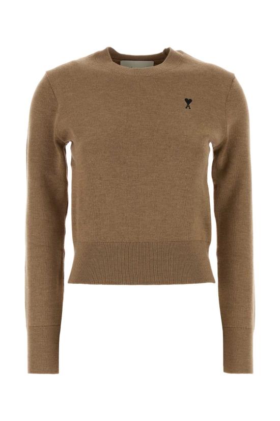 26FW 아미 ADC 자수 크루넥 스웨터 FKS826001 A335 CAMEL