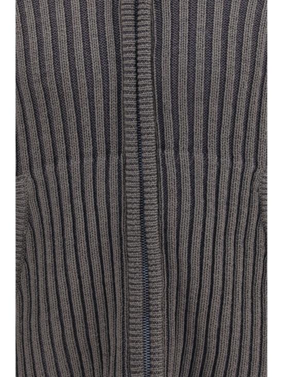 26FW 아워레가시 레벨 리브드 니트 후드 집업 레벨 리브드 니트 후드 집업 M4263LS SAGESTRIPE GREEN - OUR LEGACY