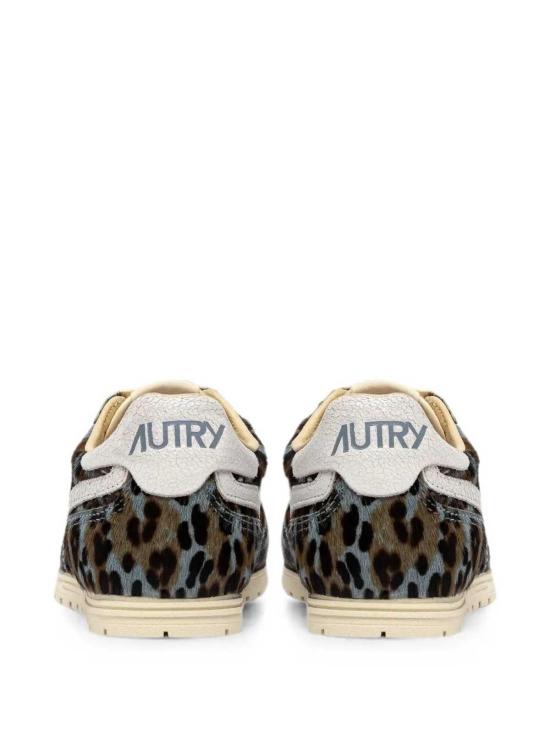 26FW 오트리 WINDSPIN 윈드스핀 스니커즈 WSLW PZ03 GRAY LEOPARD WHITE DOM - AUTRY