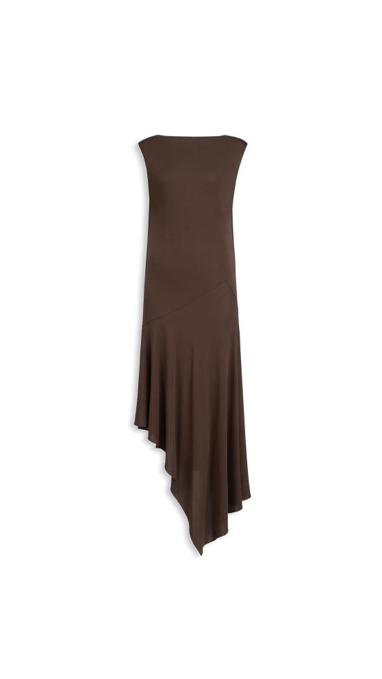  알라이아 원피스 019f0402 e9bb 7480 b621 a2468c8efb7f BROWN - ALAIA