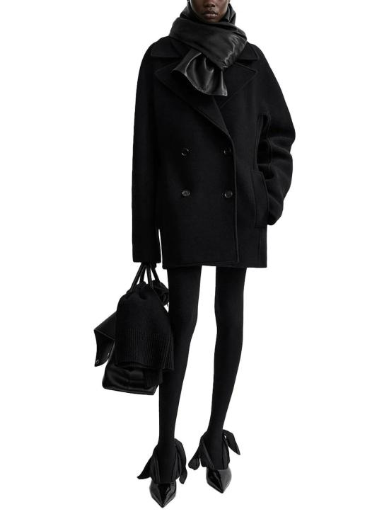  토템 코트 01a03d6b 7066 71e1 a3a8 c5456ca15567 BLACK - TOTEME