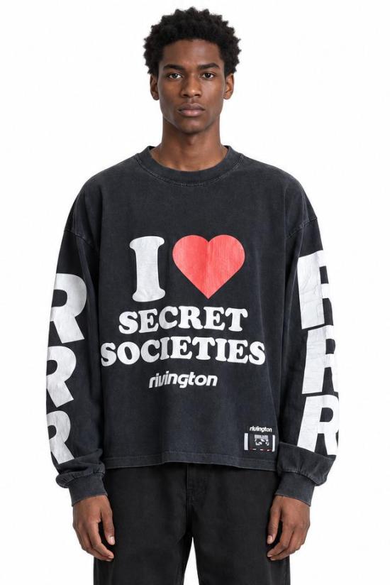 26FW 리빙톤 르아 레비스 123 긴팔 티셔츠 STSS LS00 BLCK