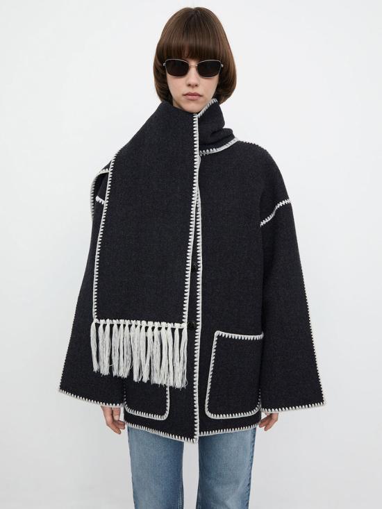  토템 자켓 01a03d6a 7c92 707b 9476 1ce6ad266563 BLACK - TOTEME