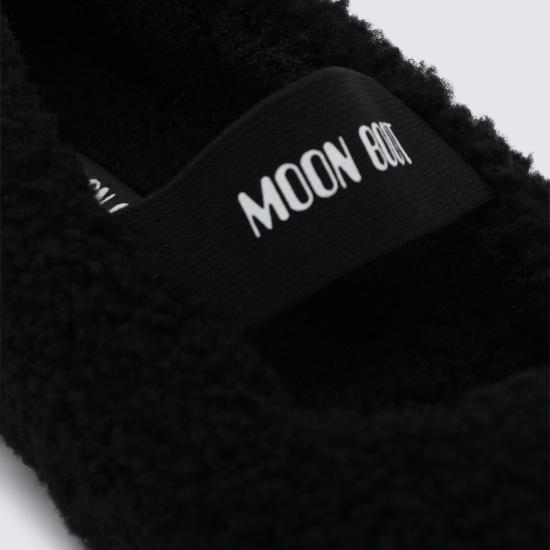 26FW 문부츠 시어링 퍼 발레리나 플랫슈즈 80D2400010 N001 BLACK - MOON BOOT