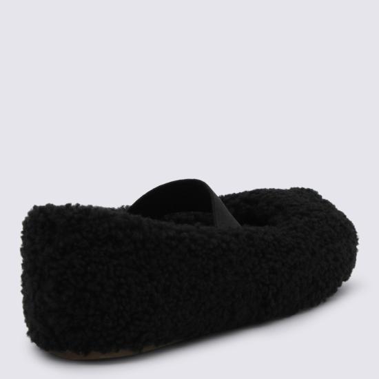 26FW 문부츠 시어링 퍼 발레리나 플랫슈즈 80D2400010 N001 BLACK - MOON BOOT