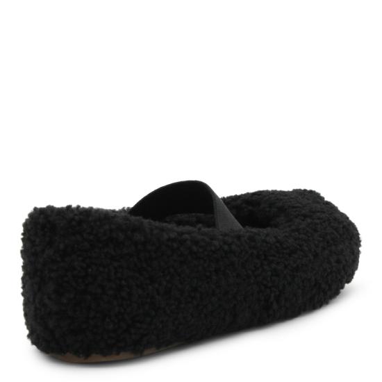 26FW 문부츠 시어링 퍼 발레리나 플랫슈즈 80D2400010 N001 BLACK - MOON BOOT