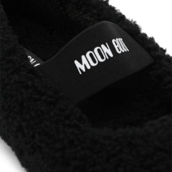 26FW 문부츠 시어링 퍼 발레리나 플랫슈즈 80D2400010 N001 BLACK - MOON BOOT