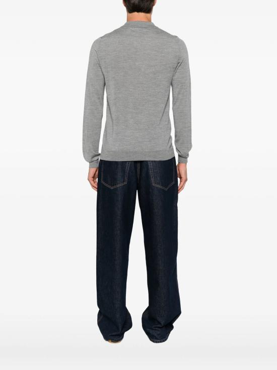 26FW 랑방 폴로 티셔츠 RM PL0012 K099 A26 178 ASH - LANVIN