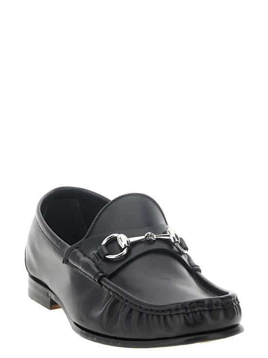 26FW 구찌 루가노 가죽 로퍼 871668AAF3Q1000 Black - GUCCI