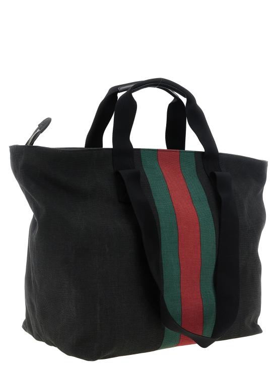 26FW 구찌 포지타노 미디엄 토트백 875929FAGA58444 Black - GUCCI