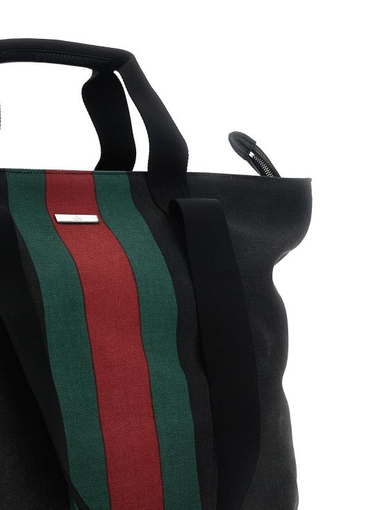 26FW 구찌 포지타노 미디엄 토트백 875929FAGA58444 Black - GUCCI