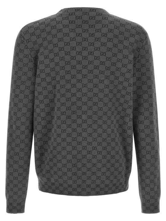 26FW 구찌 울 앤 실크 가디건 A0027KXKFMB1044 Gray - GUCCI