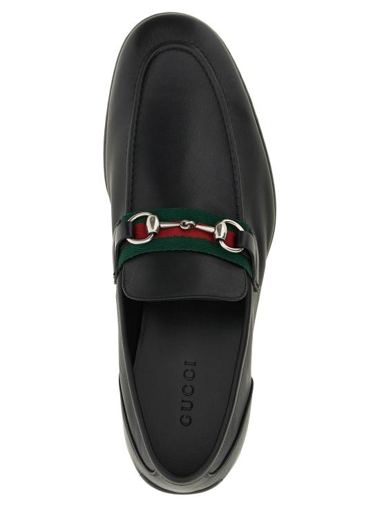 26FW 구찌 코모 홀스빗 레더 로퍼 874936AAGSM1060 Black - GUCCI