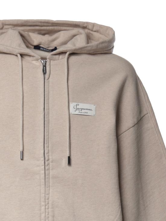 26FW 자크뮈스 후드 티셔츠 HOU00314AJ00325 150 BEIGE - JACQUEMUS