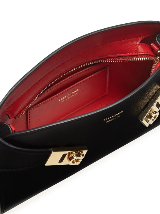 26FW 살바토레 페라가모 숄더백 218964 774628 NERO FLAME RED - SALVATORE FERRAGAMO
