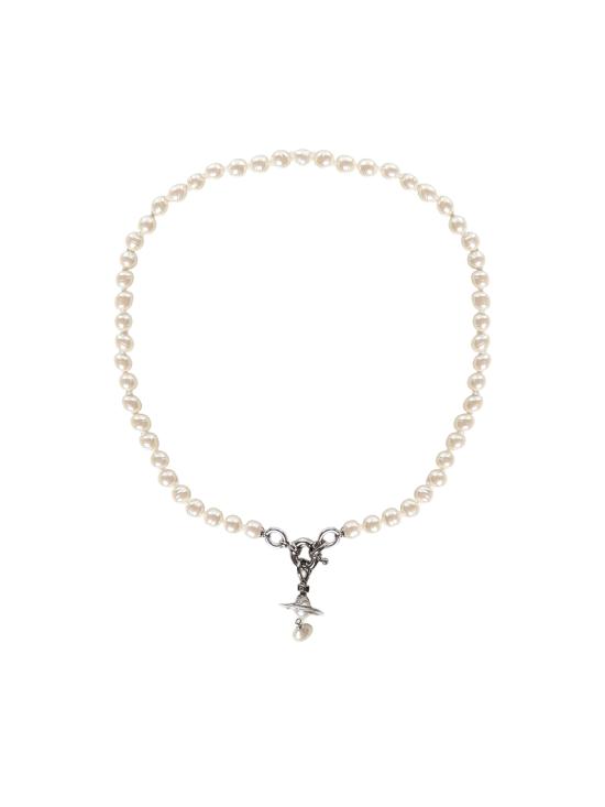 26FW 비비안웨스트우드 알렉사 펄 목걸이 63010111 02P226P226 PLATINUM CREAMROSE PEARL C