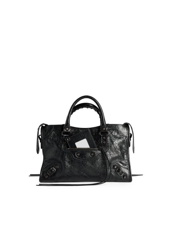 26FW 발렌시아가 르 시티 백 스몰 865762 2ACFH1000 BLACK