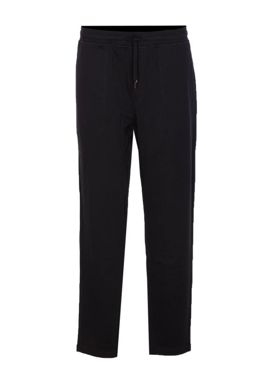 26FW 브루넬로 쿠치넬리 코튼 블렌드 트레이닝 팬츠 MM8313243G C101 BLACK