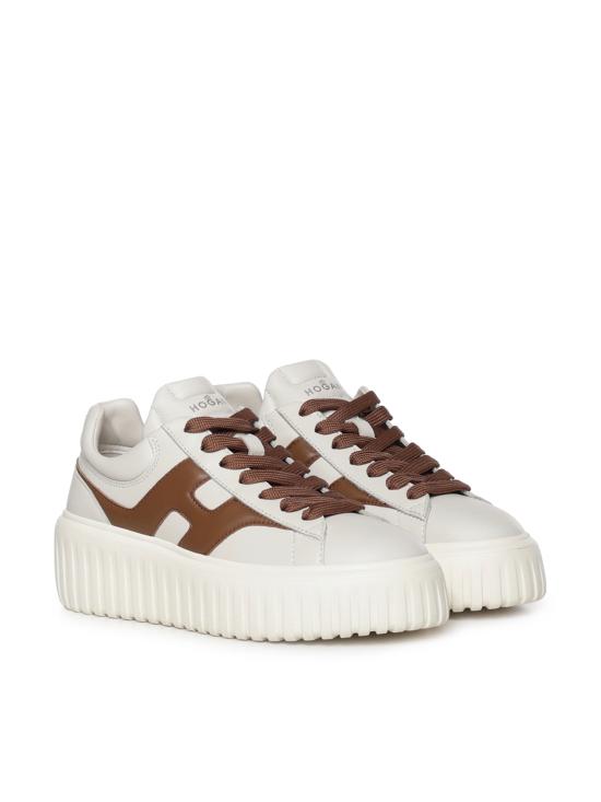 26FW 호간 스니커즈 HXW6450FE91LE9 02RK WHITE BROWN - HOGAN