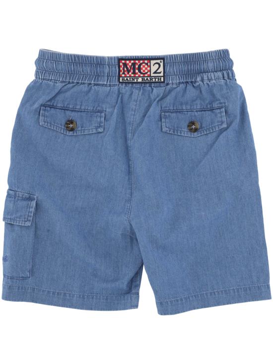 26SS [키즈] 세인트바쓰 쇼츠/버뮤다 MARSEILLEJR 00335L CHAMBRAY DENIM LIGHT - MC2 SAINT BARTH
