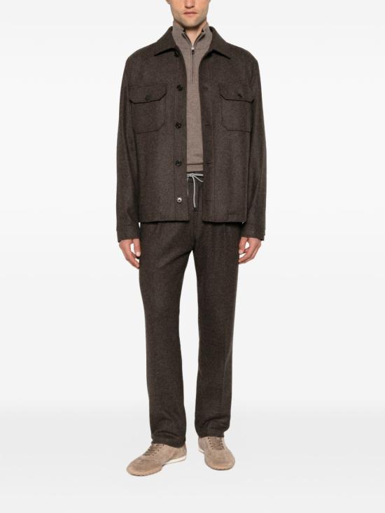 26FW 꼬르넬리아니 집업 니트 28M5112A25110 034 MARRONE - CORNELIANI